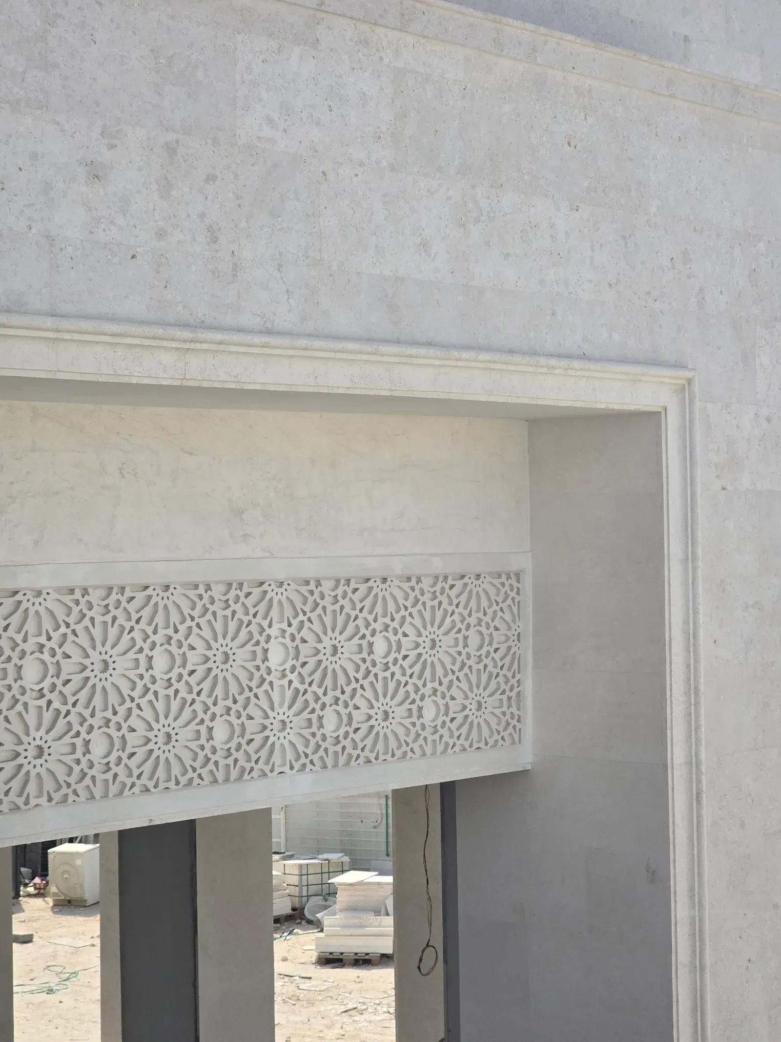 White Omani Stone Villa Facade — Al Wakrah — photo 22